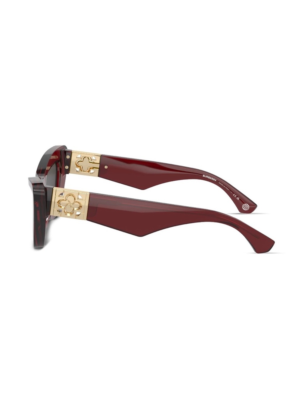 Burberry BE4421U Cat-Eye Sunglasses – Red/Burgundy - Picture 8 of 14